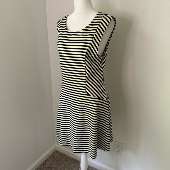 Free People black and white striped mini a-line dress size L - Picture 4 of 12